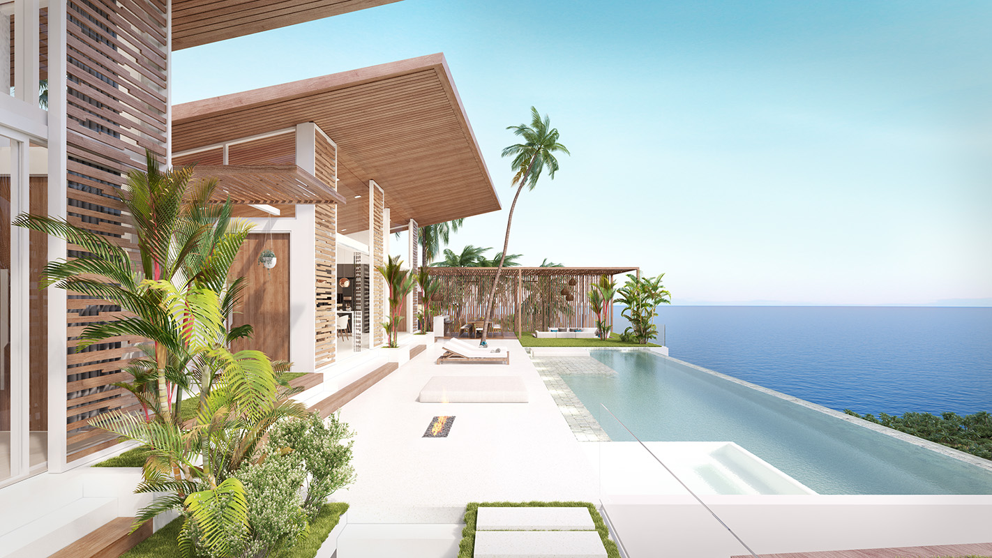 (SOLD) Pacific Palisade - Contemporary Tropical 5 Bedroom Seaview Pool Villas in Bang Por 