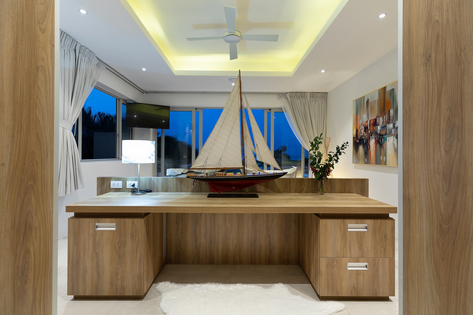 Villa Blue Amber – Exclusive 4-Bedroom Waterfront Pool Villa in Samrong Bay for Rent