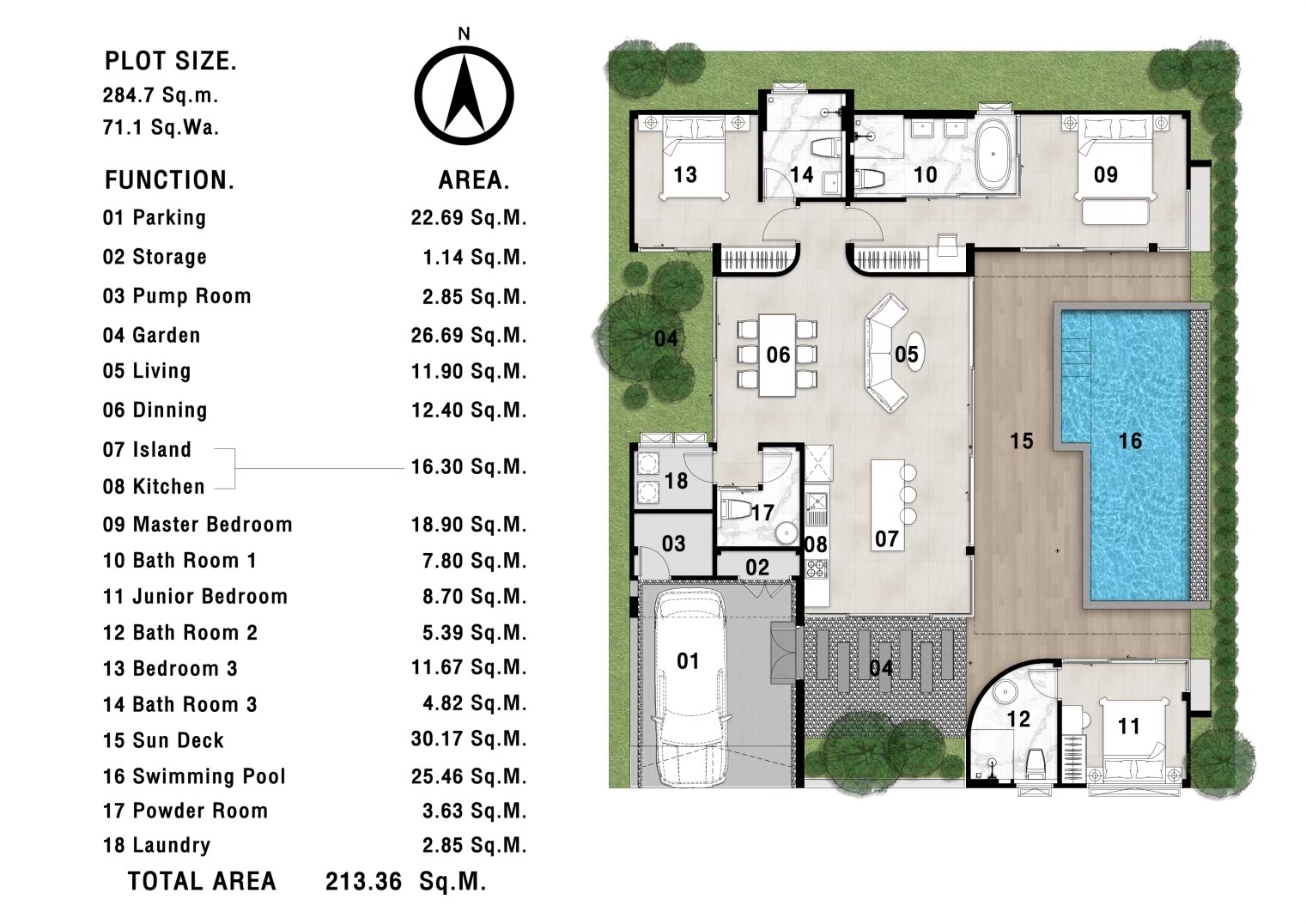 The Peak Pool Villa – Beach Access 3 Bedroom Pool Villa in Bang Por for sale: The Peak Pool Villa – Beach Access 3 Bedroom Pool Villa in Bang Por for sale