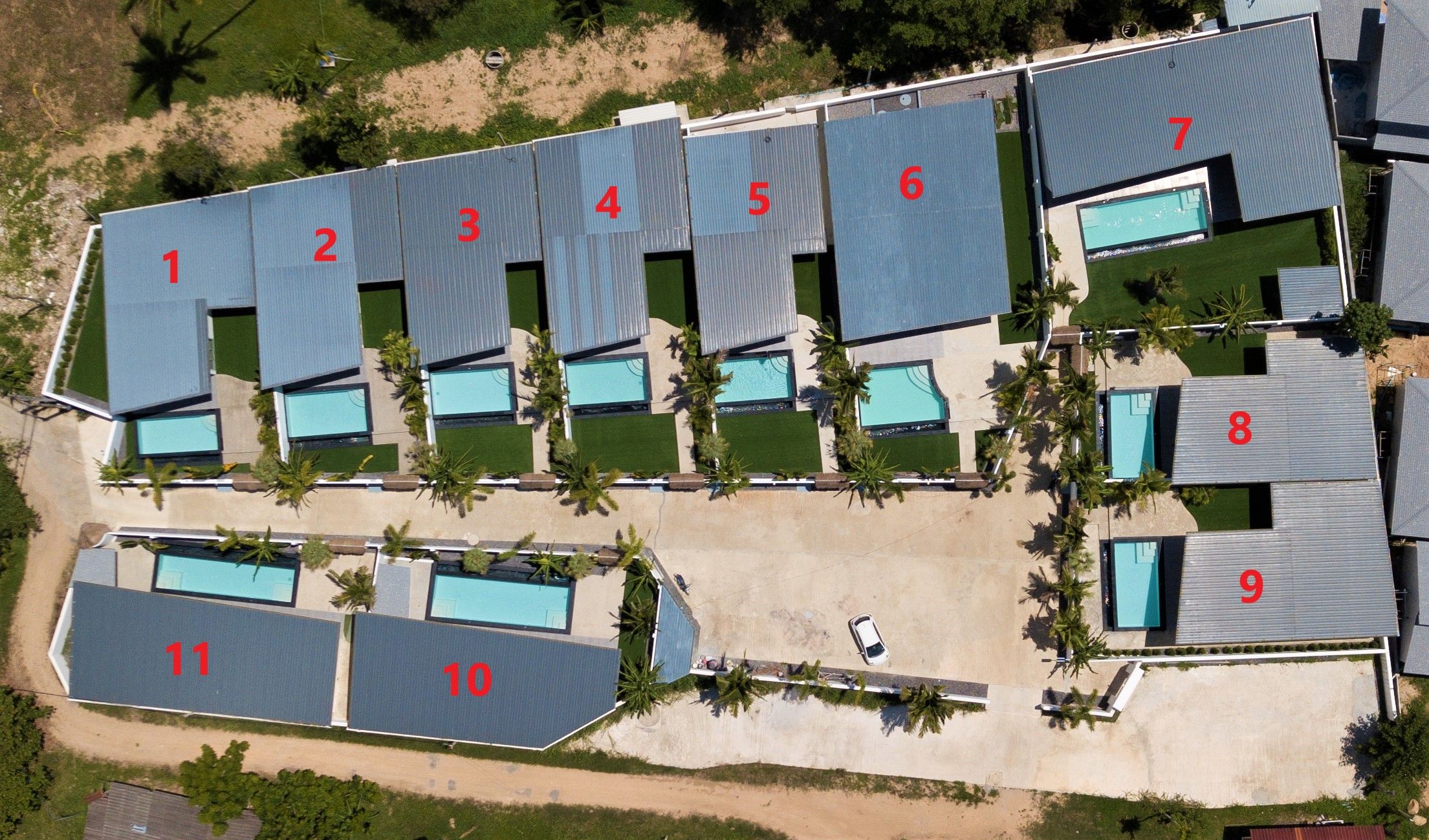 Modern 2-3 bedrooms pool villa in Bophut: Modern 2-3 bedrooms pool villa in Bophut