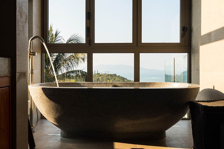 Suralai Villa - Modern Thai 6 Bedroom Seaview Pool Villa in Bophut for sale