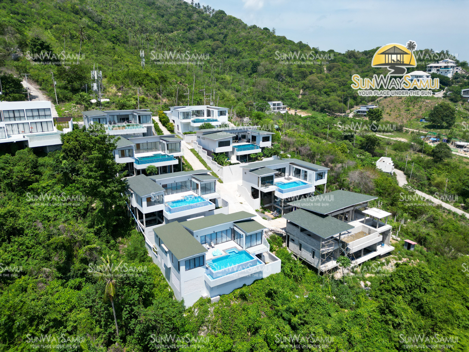 Apple Villas - sea view villas for sale in Chaweng Noi