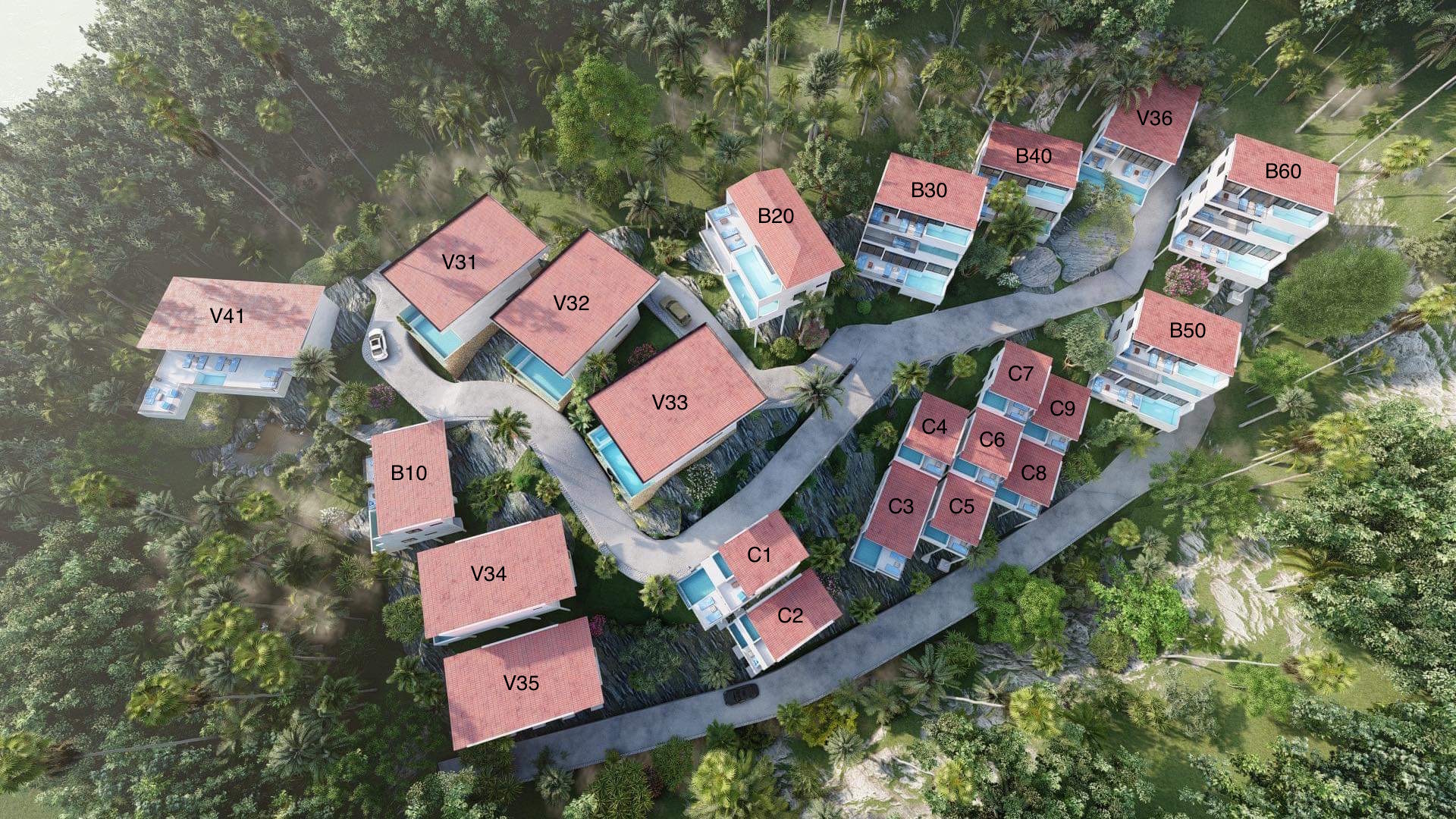 (SOLD) 1-2 Bedroom Sea View Apartments with plunge pool for sale, Lamai