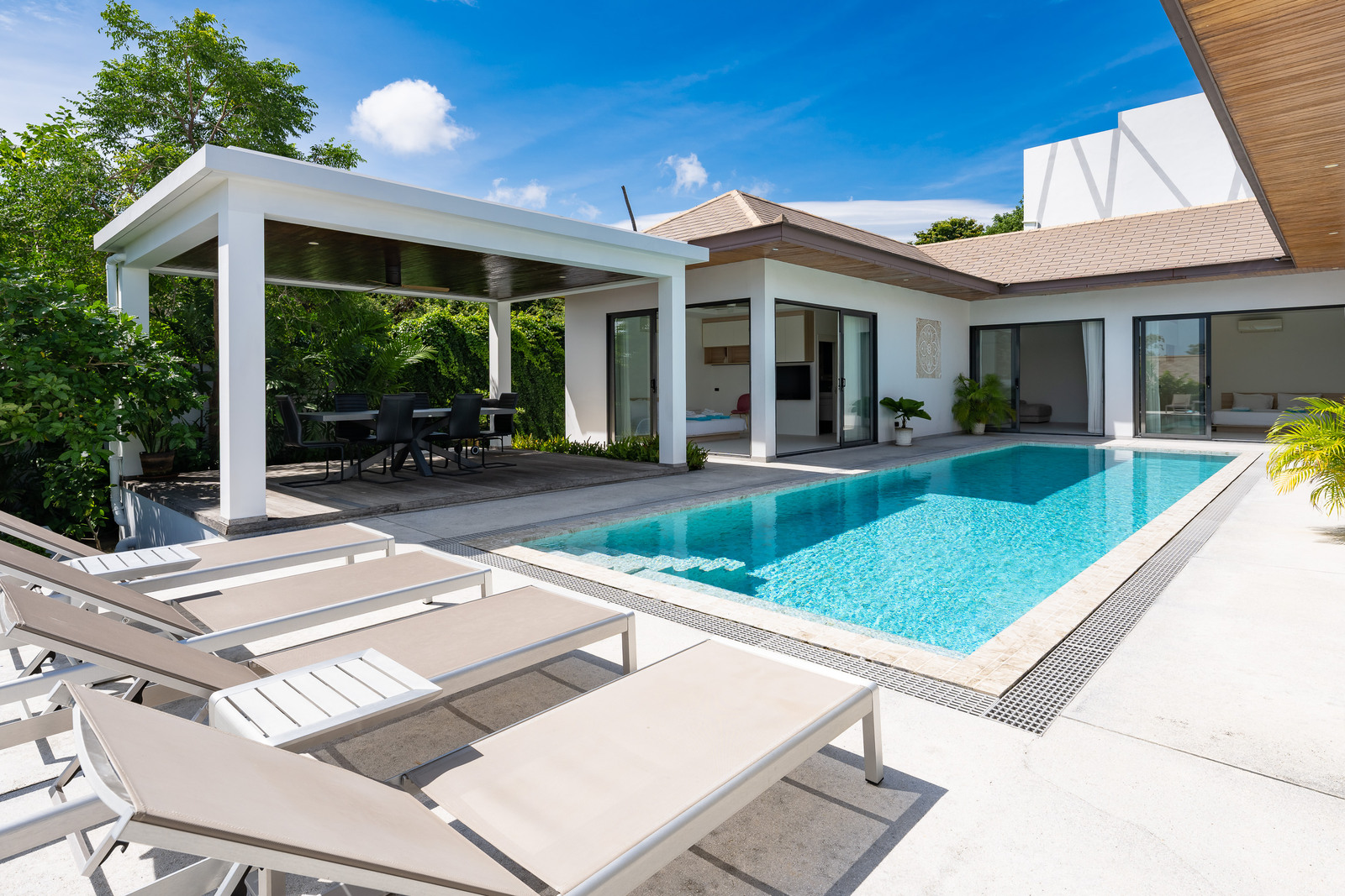Hideaway Villa - Spacious 3 Bedroom Garden Pool Villa with Garden in Sunway Villas, Choeng Mon (A4) : 3 bedroom Villa A4 for sale in Sunway Villas, Choengmon Beach