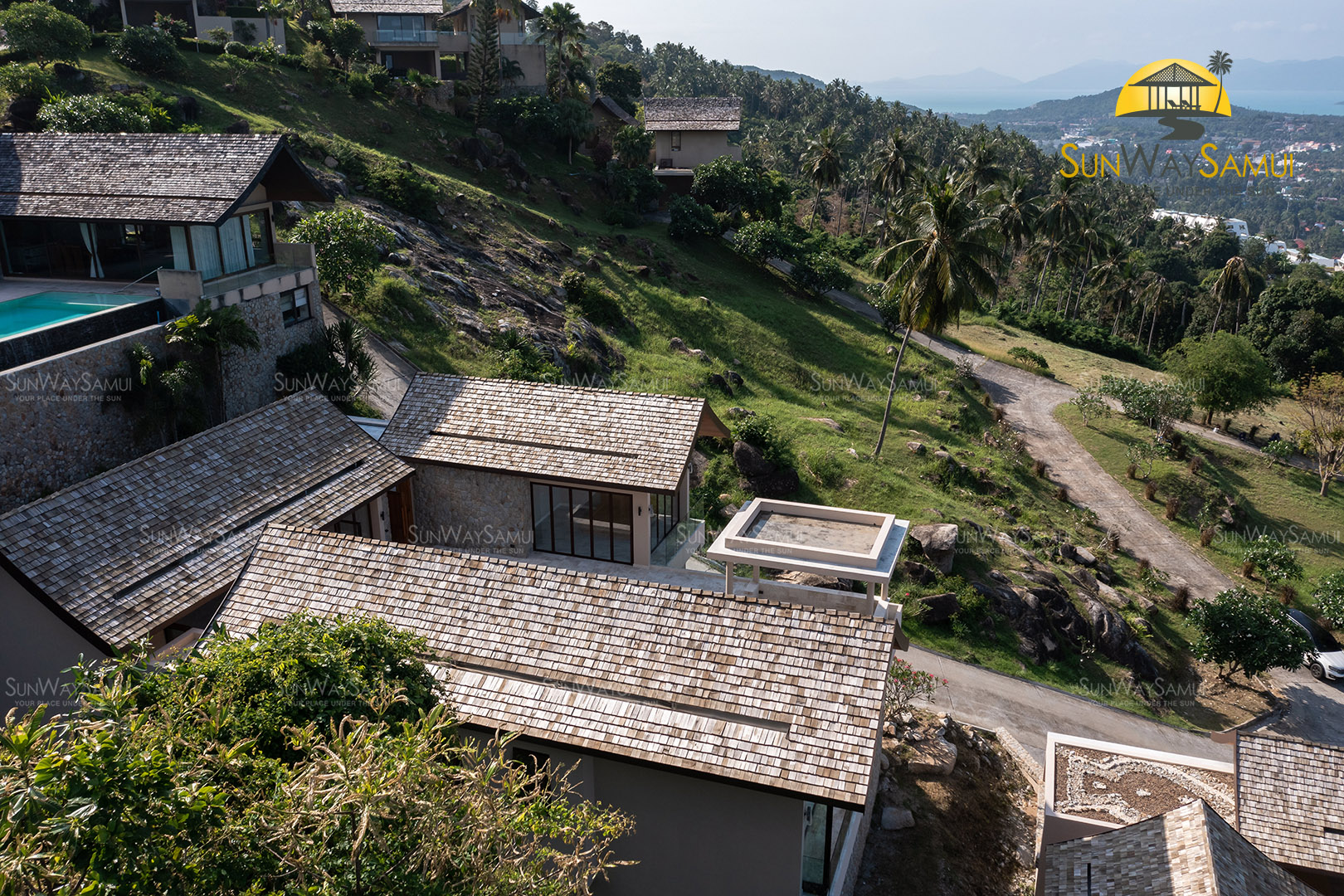 (SOLD) Villa Delapan - Traditional Tropical 3 Bedroom Seaview Pool Villa in Chaweng Noi For Sale