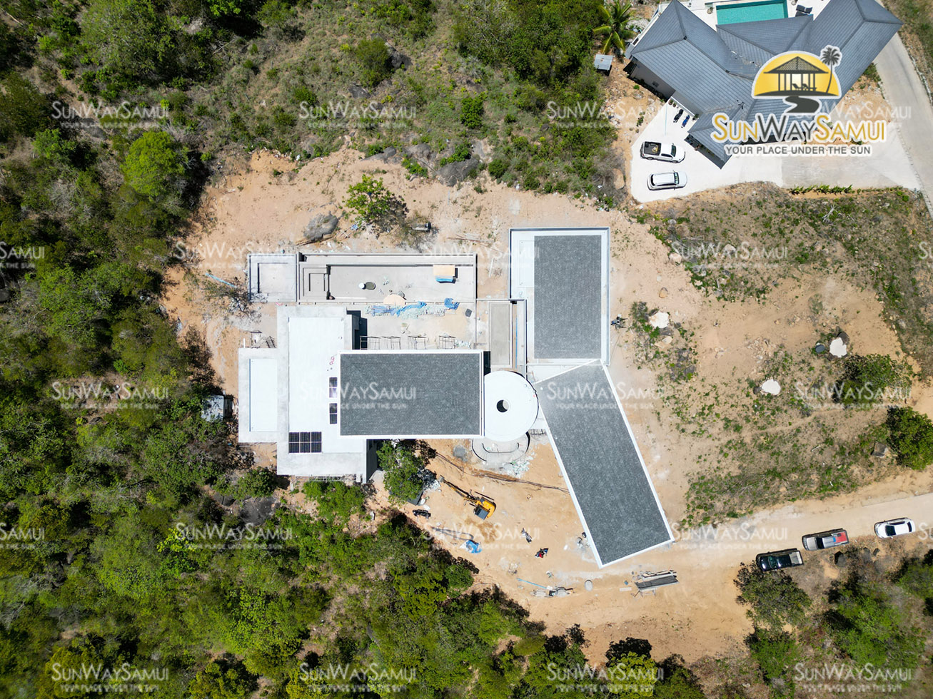 Palatial 4 Bedroom Seaview Pool Villa in Plai Laem Mountain Ridge for sale: Palatial 4 Bedroom Seaview Pool Villa in Plai Laem Mountain Ridge for sale