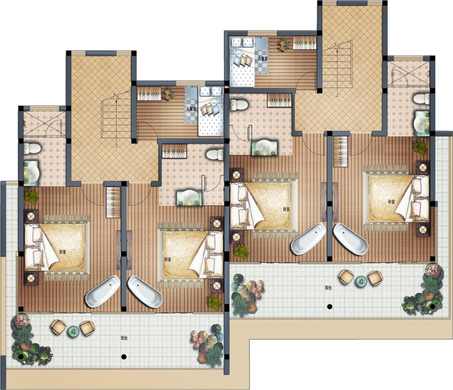 The Wave 2 - Modern 3 Bedroom Semi-Detached Seaview Pool Villa in Chaweng Noi for sale