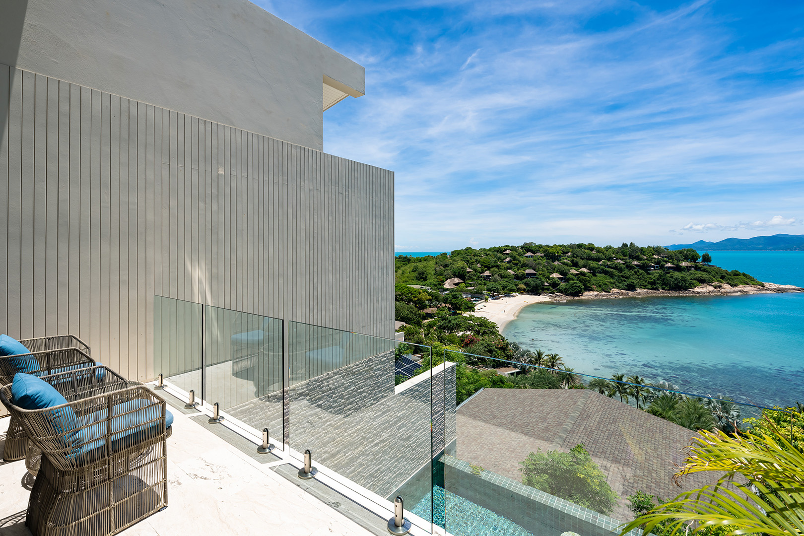 Nautical 4+1 Bedroom Seaview Semi-Detached Pool Villa in Plai Laem for sale