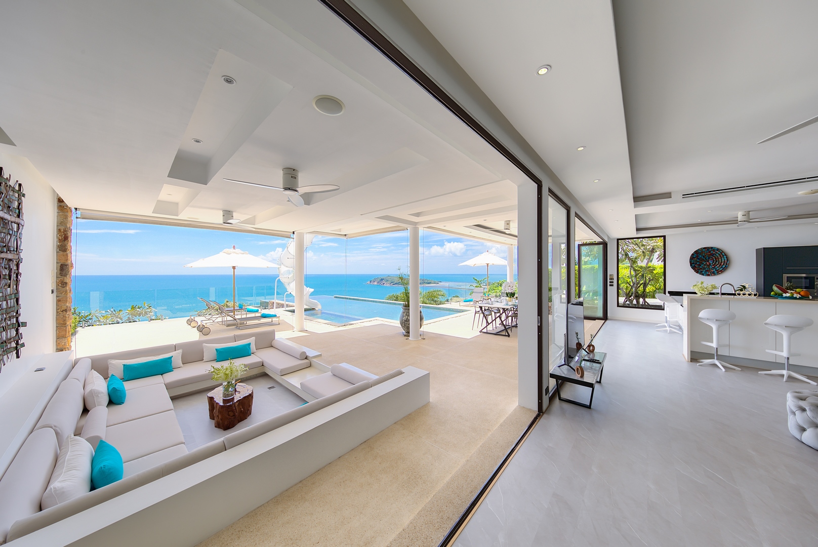 Villa Turquoise – Luxury 4 Bedroom Seaview Villa in North Chaweng for sale