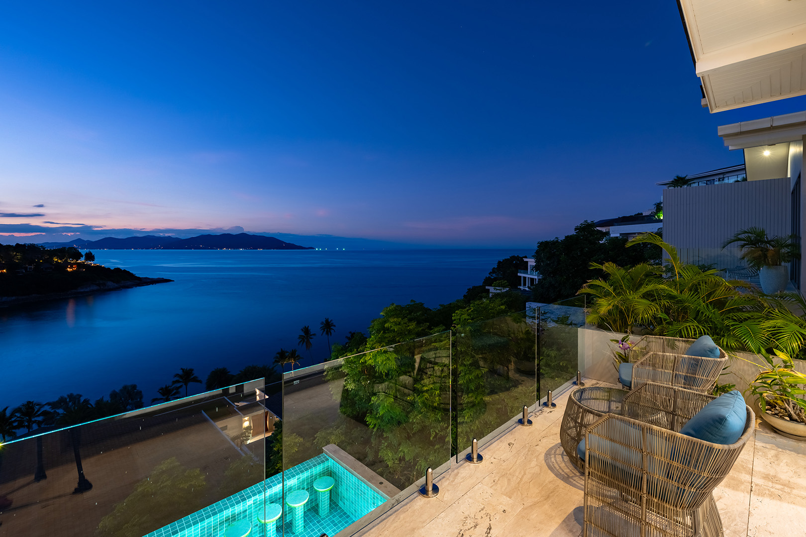 Nautical 4+1 Bedroom Seaview Semi-Detached Pool Villa in Plai Laem for sale