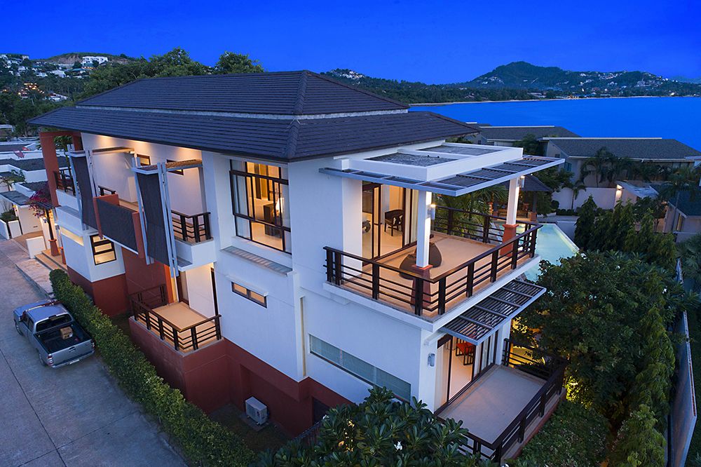 Six Hills 4 Bedroom Villa with Panoramic View of the Gulf of Thailand: Six Hills villa for rent general view