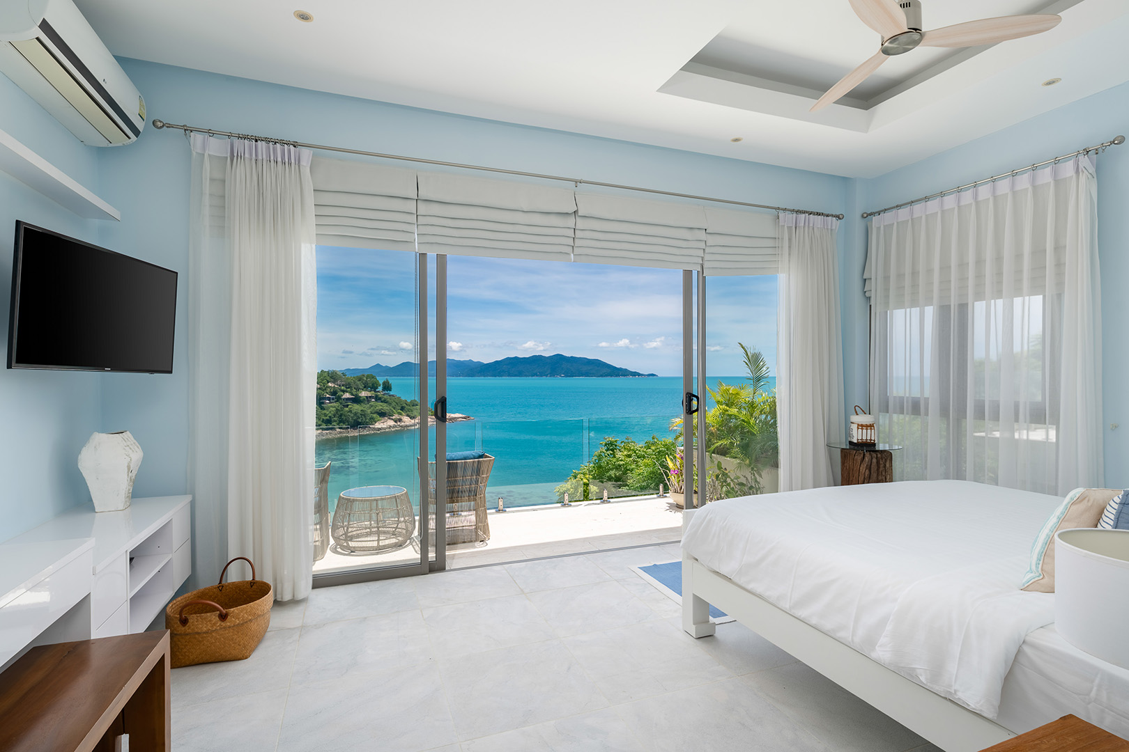 Nautical 4+1 Bedroom Seaview Semi-Detached Pool Villa in Plai Laem for sale