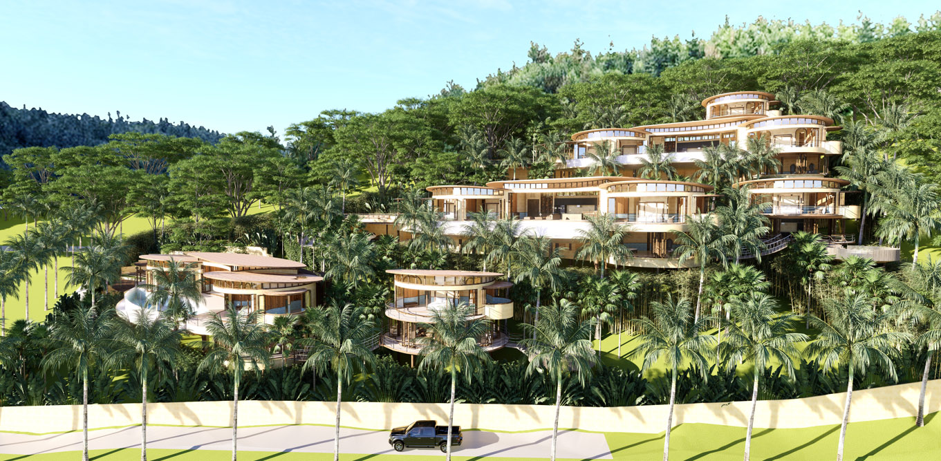 Kunkhao Tara Villas – Ecological 4 Bedroom Seaview Pool Villa in Bang Makham for sale