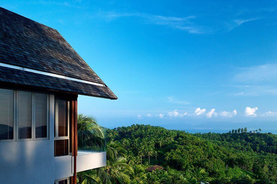 Suralai Villa - Modern Thai 6 Bedroom Seaview Pool Villa in Bophut for sale