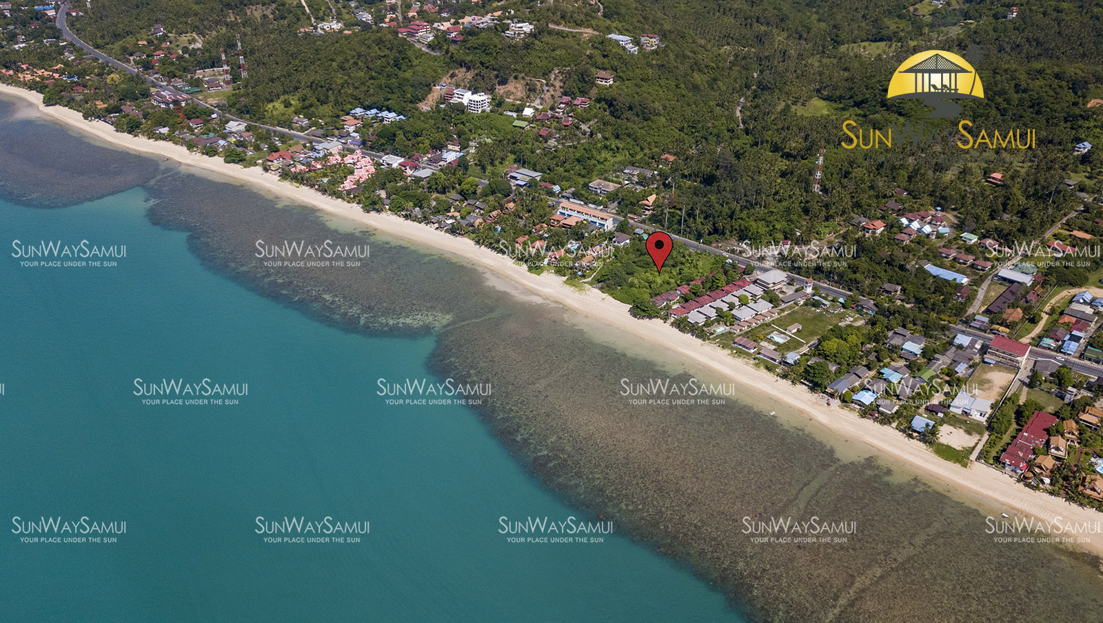 (SOLD) 3.5 Rai Beachfront land for sale in Bangpor, Koh Samui
