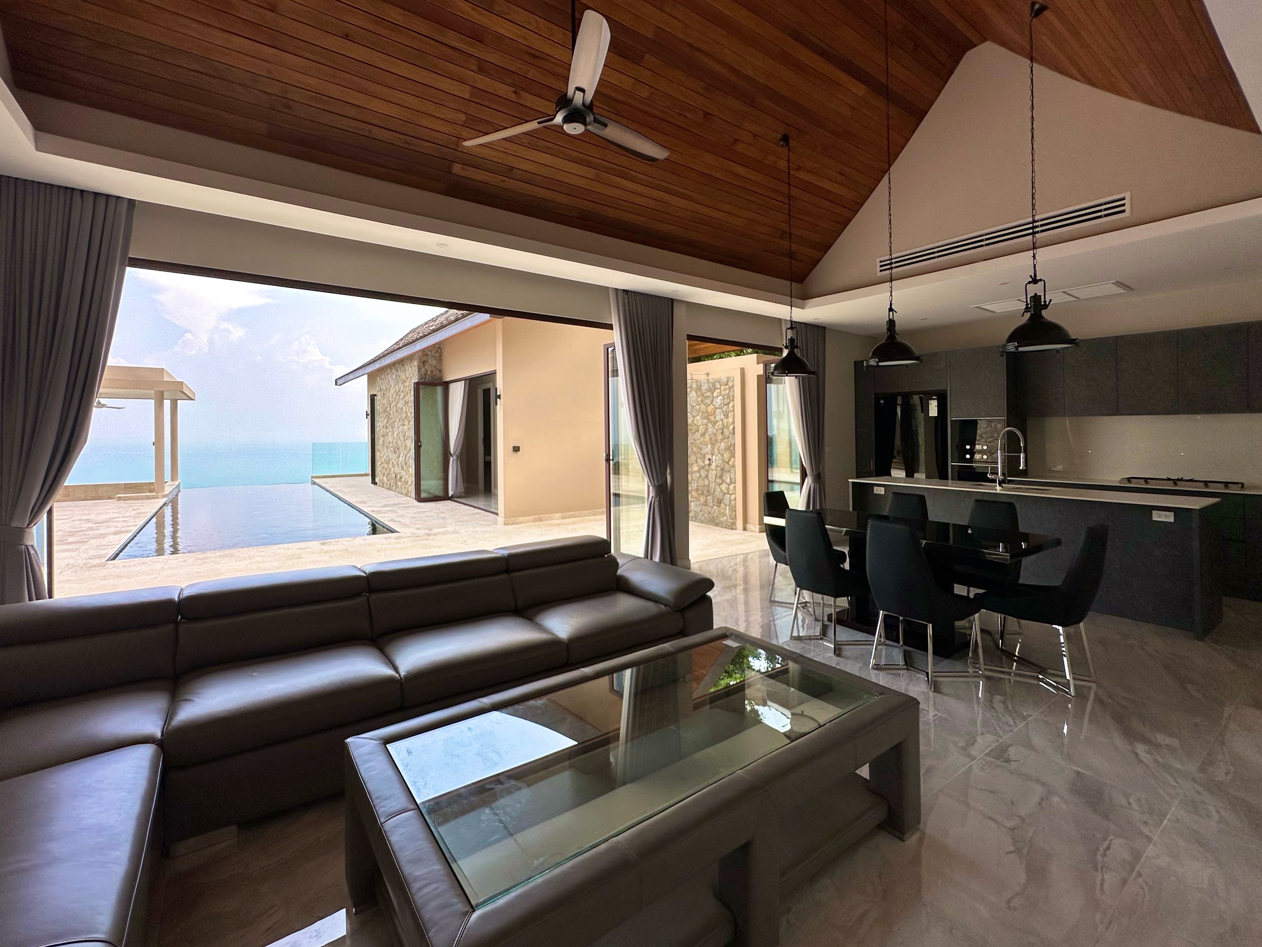 (SOLD) Villa Delapan - Traditional Tropical 3 Bedroom Seaview Pool Villa in Chaweng Noi For Sale
