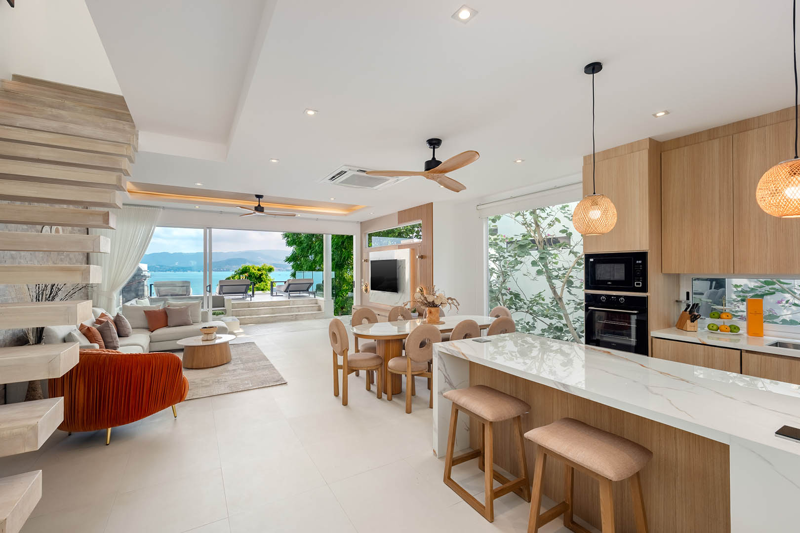 (PRICE REDUCED!) Villa Serenity – 4 Bedroom Seaview Duplex in Sunset Cove Plai Laem for sale: Villa Serenity – 4 Bedroom Seaview Duplex in Sunset Cove Plai Laem for sale