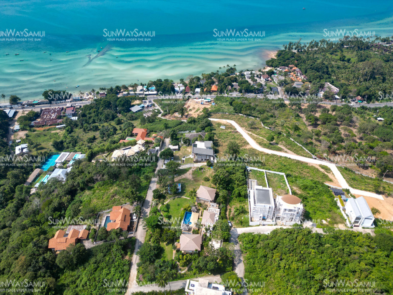 Multi-Building 8+1 Bedroom Seaview Pool Villa with Large Garden in Bang Makham for sale