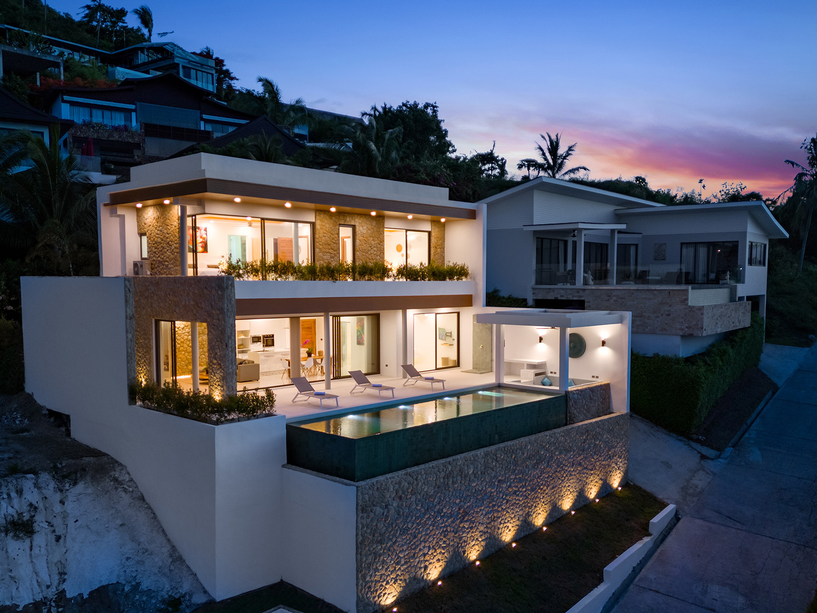 (SOLD) Enchanting 3 Bedroom Seaview Pool Villa in Bophut for sale