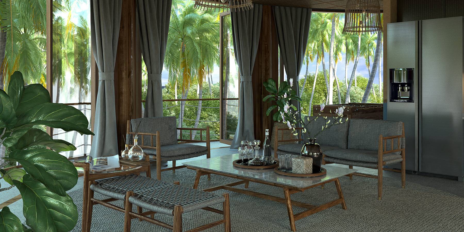 Kunkhao Tara Villas – Ecological 4 Bedroom Seaview Pool Villa in Bang Makham for sale