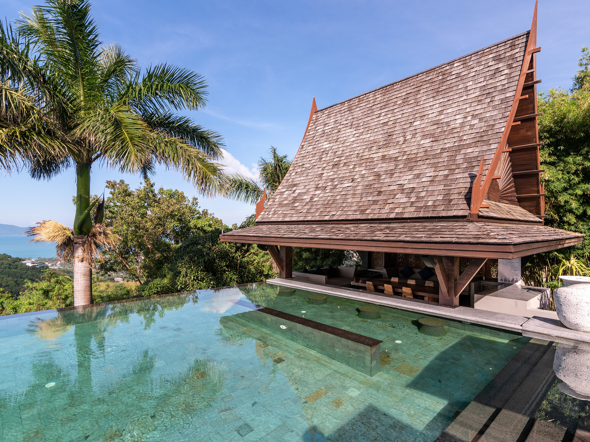 Villa Suralai - Modern Thai 6 Bedroom Seaview Pool Villa in Bophut for sale: Villa Suralai - Modern Thai 6 Bedroom Seaview Pool Villa in Bophut for sale