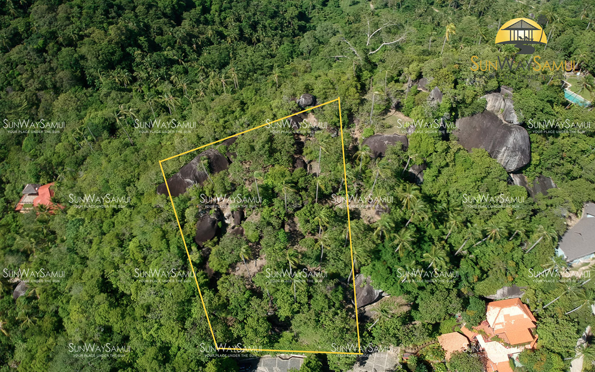 (SOLD) 2888 sqm Mountain Top Seaview Land in Laem Sor for sale