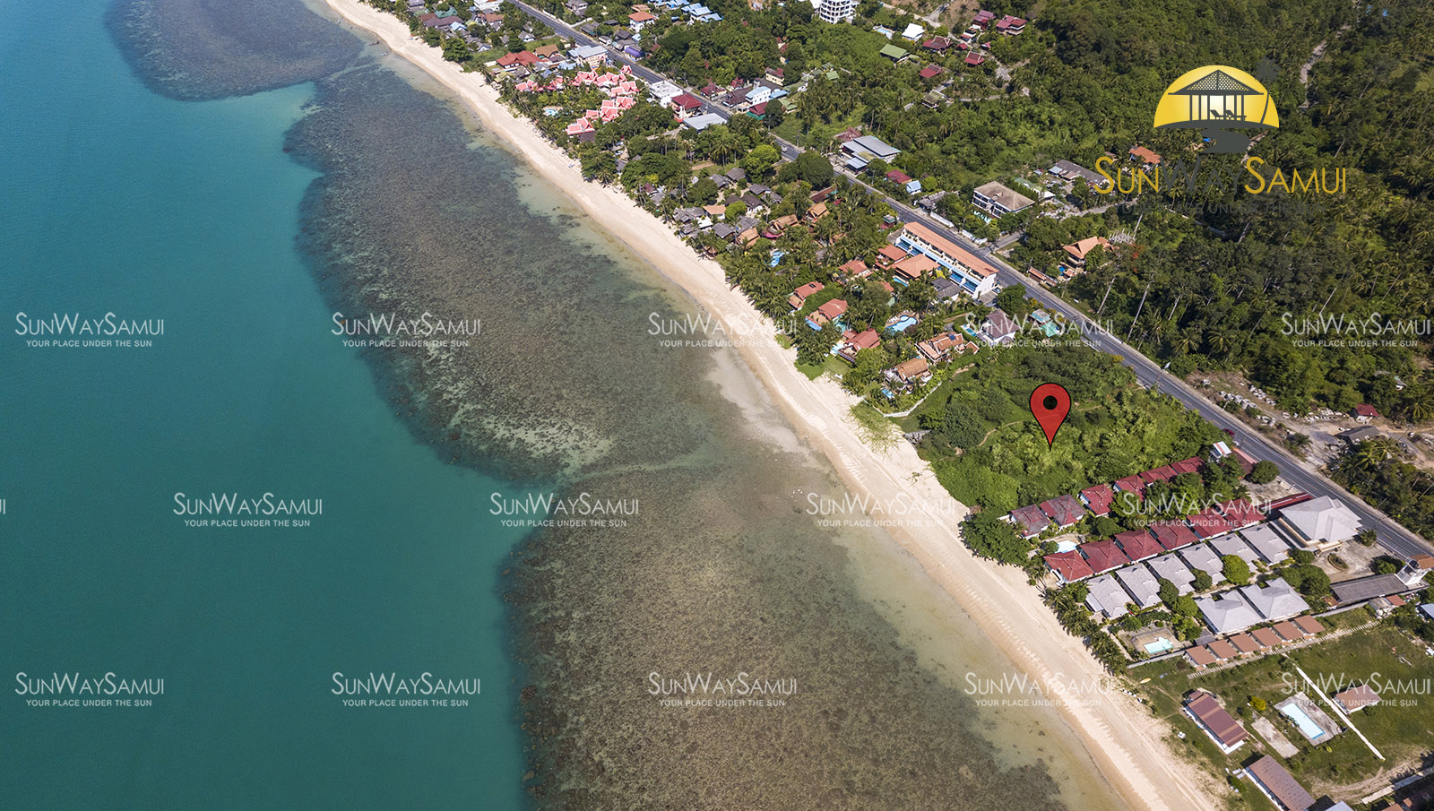 (SOLD) 3.5 Rai Beachfront land for sale in Bangpor, Koh Samui
