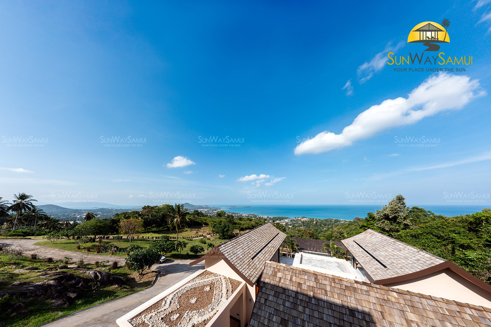 (SOLD) Villa Delapan - Traditional Tropical 3 Bedroom Seaview Pool Villa in Chaweng Noi For Sale