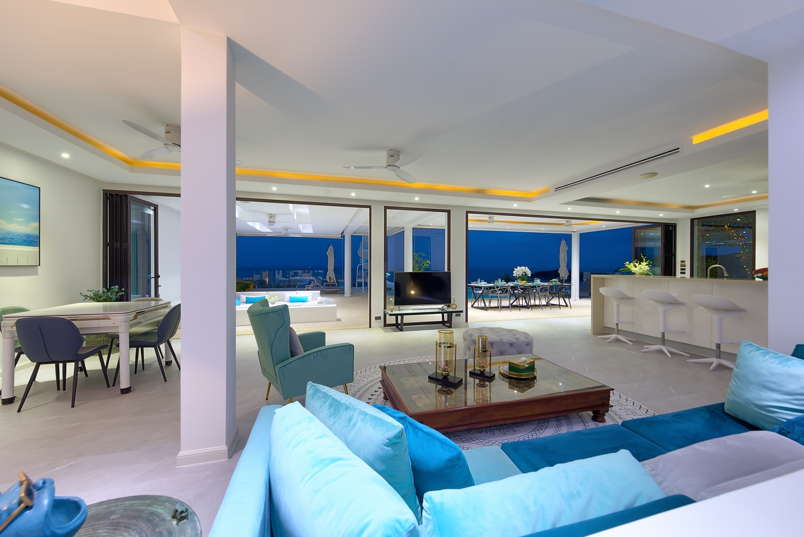 Villa Turquoise – Luxury 4 Bedroom Seaview Villa in North Chaweng for sale