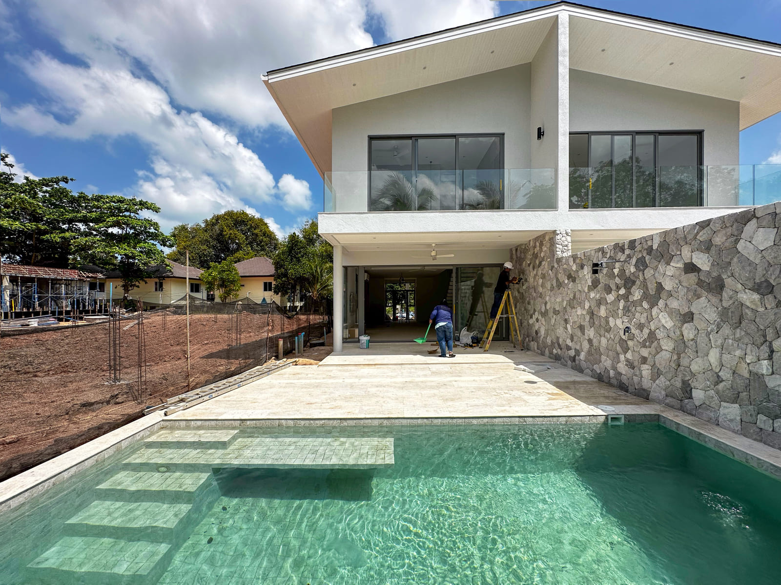 (SOLD) The Hideaway - 3 Bedroom Semi-Detached Pool Villa in Bophut for sale 