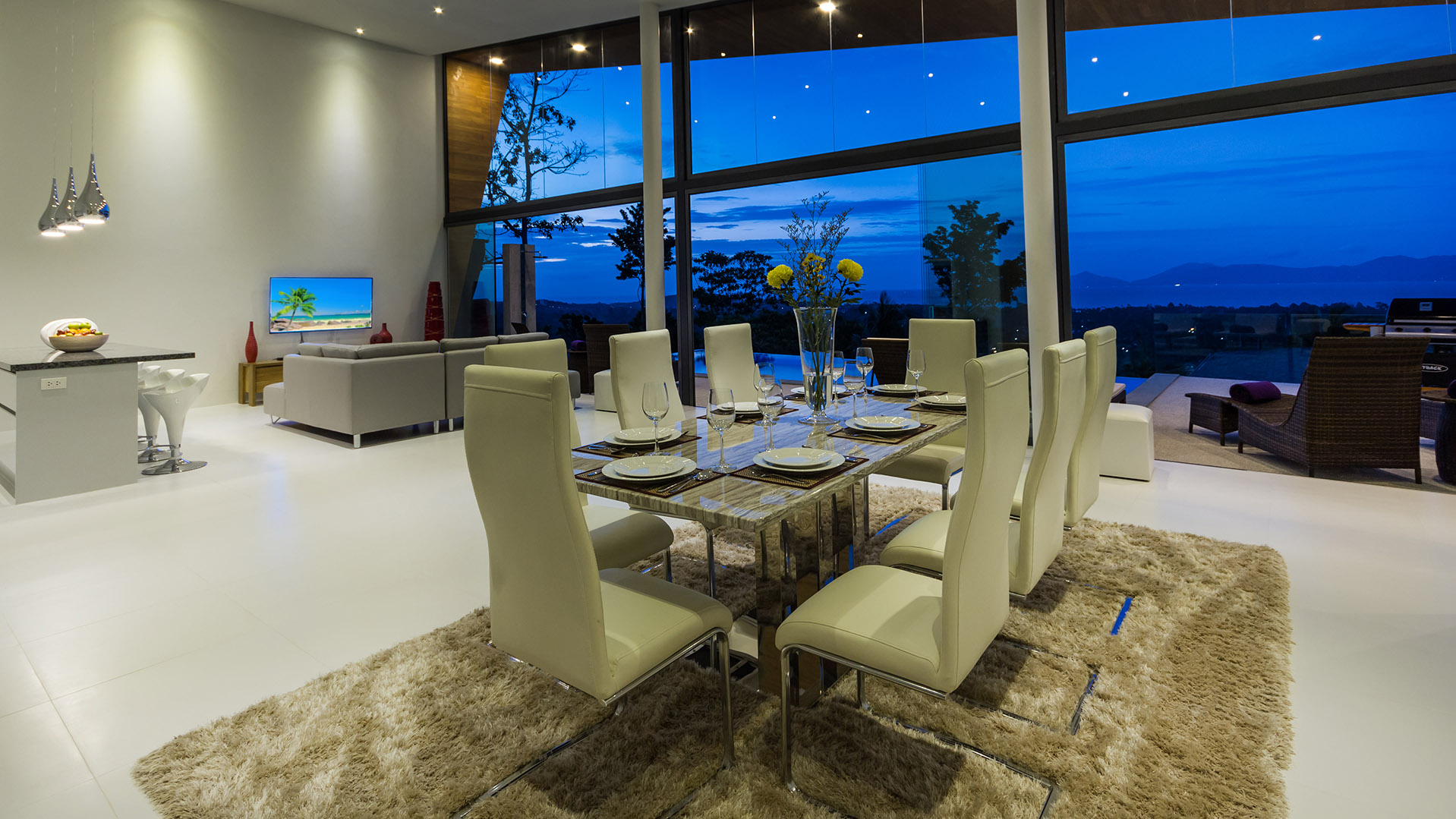 Supreme 4+1 Bedroom Seaview Pool Villa in Maenam for Sale