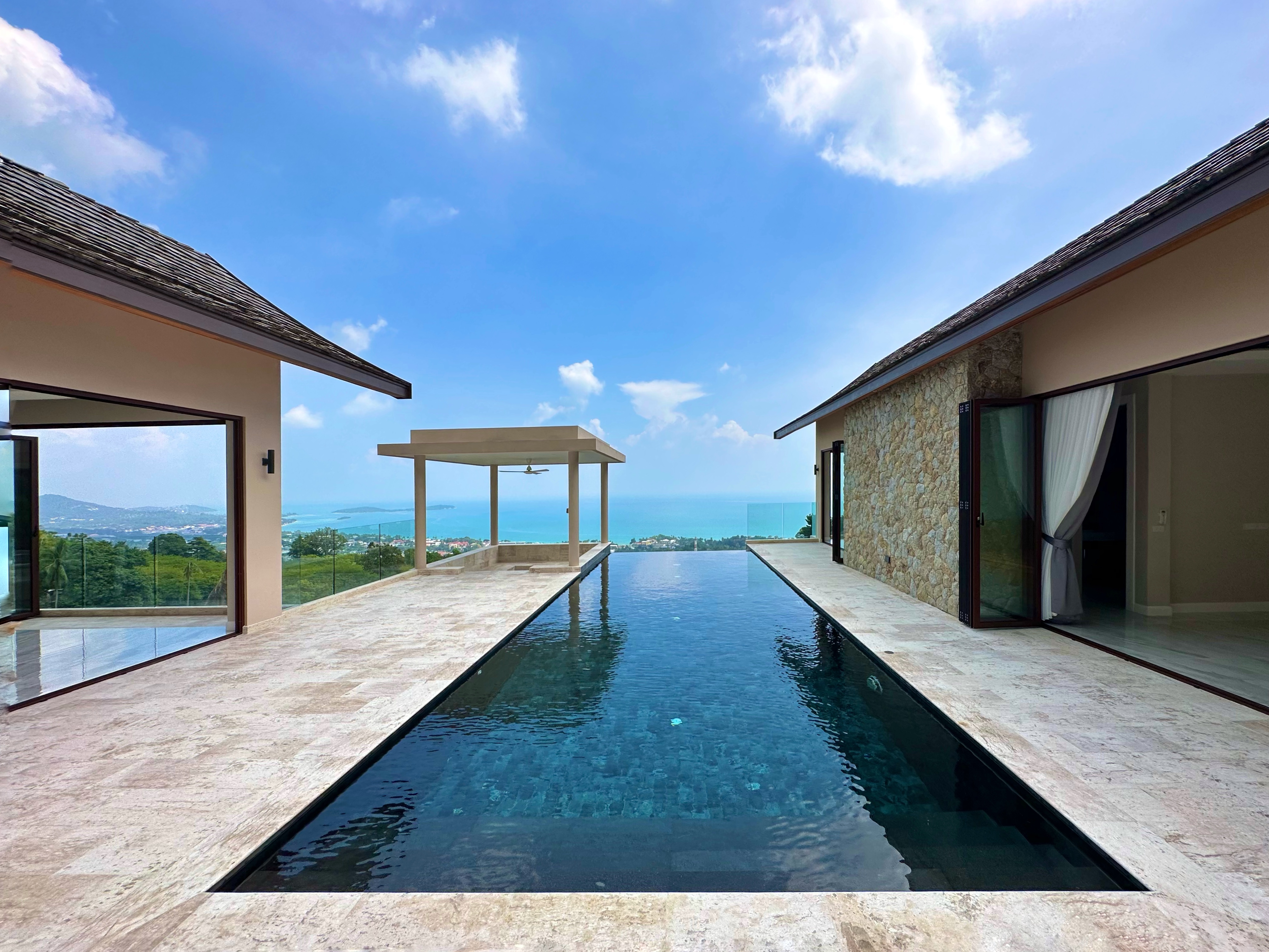 (SOLD) Villa Delapan - Traditional Tropical 3 Bedroom Seaview Pool Villa in Chaweng Noi For Sale