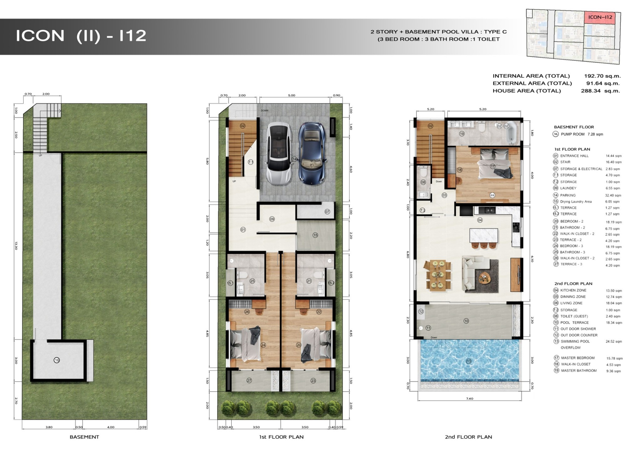 Paragon Phase 2 - 3 Bedroom Seaview Pool Villa in Fishermen’s Village for sale