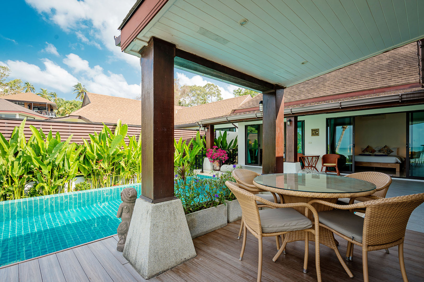 Indu Sunset – Comfortable 4 Bedroom Beachfront Pool Villa in Bang Makham for sale: Indu Sunset – Comfortable 4 Bedroom Beachfront Pool Villa in Bang Makham for sale
