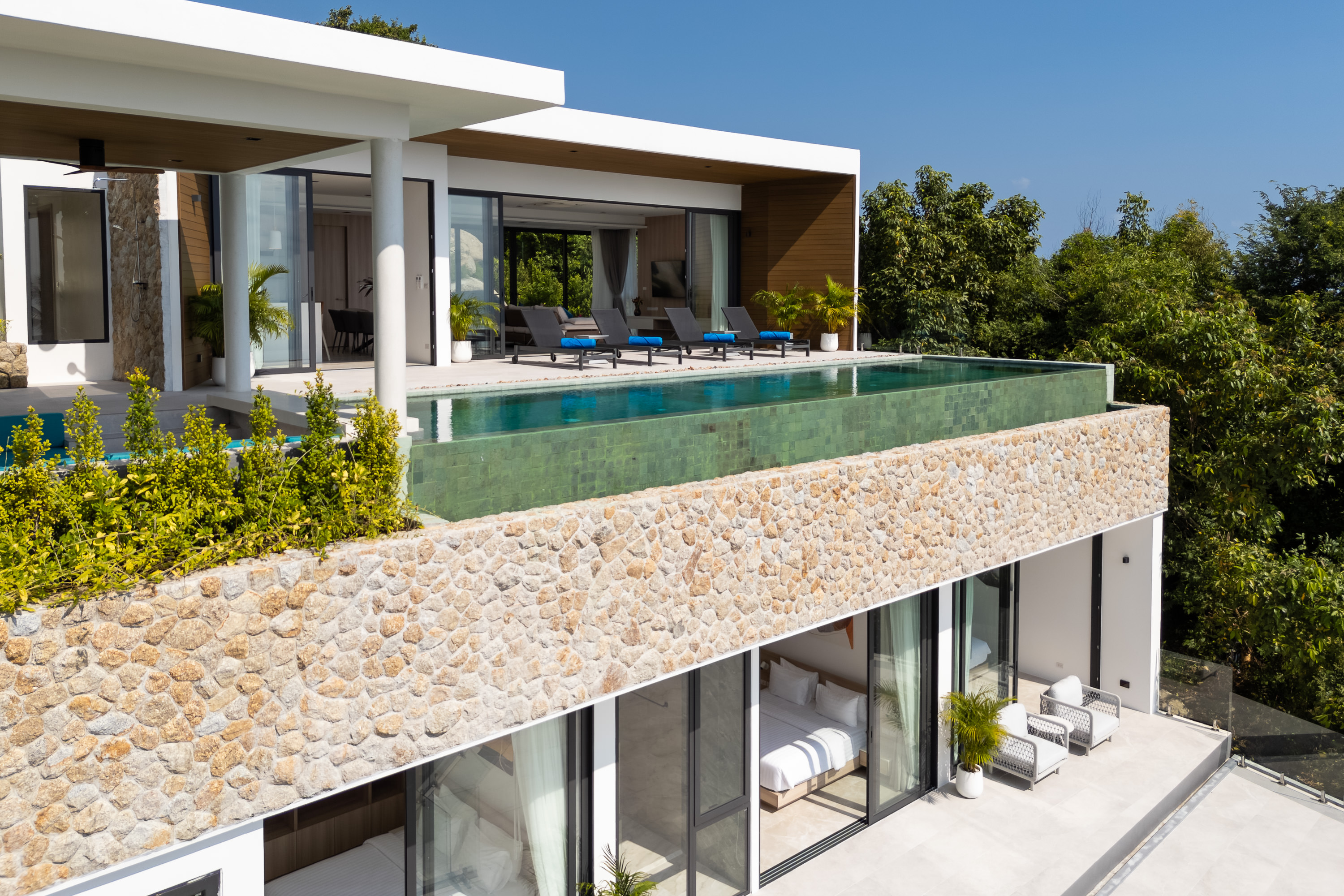 Villa Sea Stone - Masterpiece 3 Bedroom Seaview Pool Villa in Chaweng Noi: Villa Sea Stone — Masterpiece 3 Bedroom Seaview Pool Villa in Prestigious Chaweng Noi