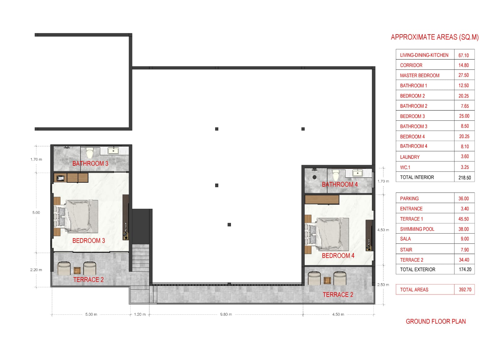 (SOLD) Bespoke 4 Bedroom Seaview Villa in Chaweng Noi for sale