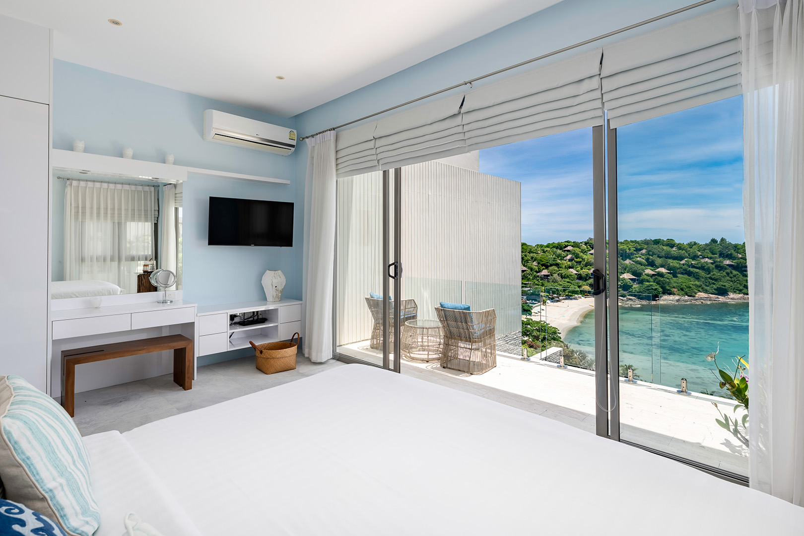 Nautical 4+1 Bedroom Seaview Semi-Detached Pool Villa in Plai Laem for sale