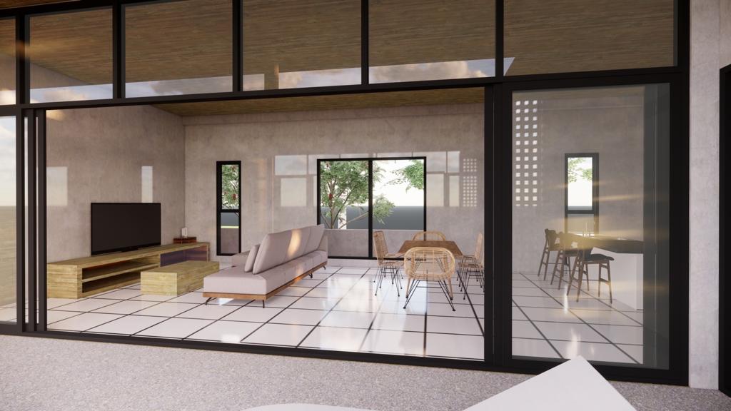 (SOLD) Modernistic 3 Bedroom Garden Pool Villa in Maenam for sale 