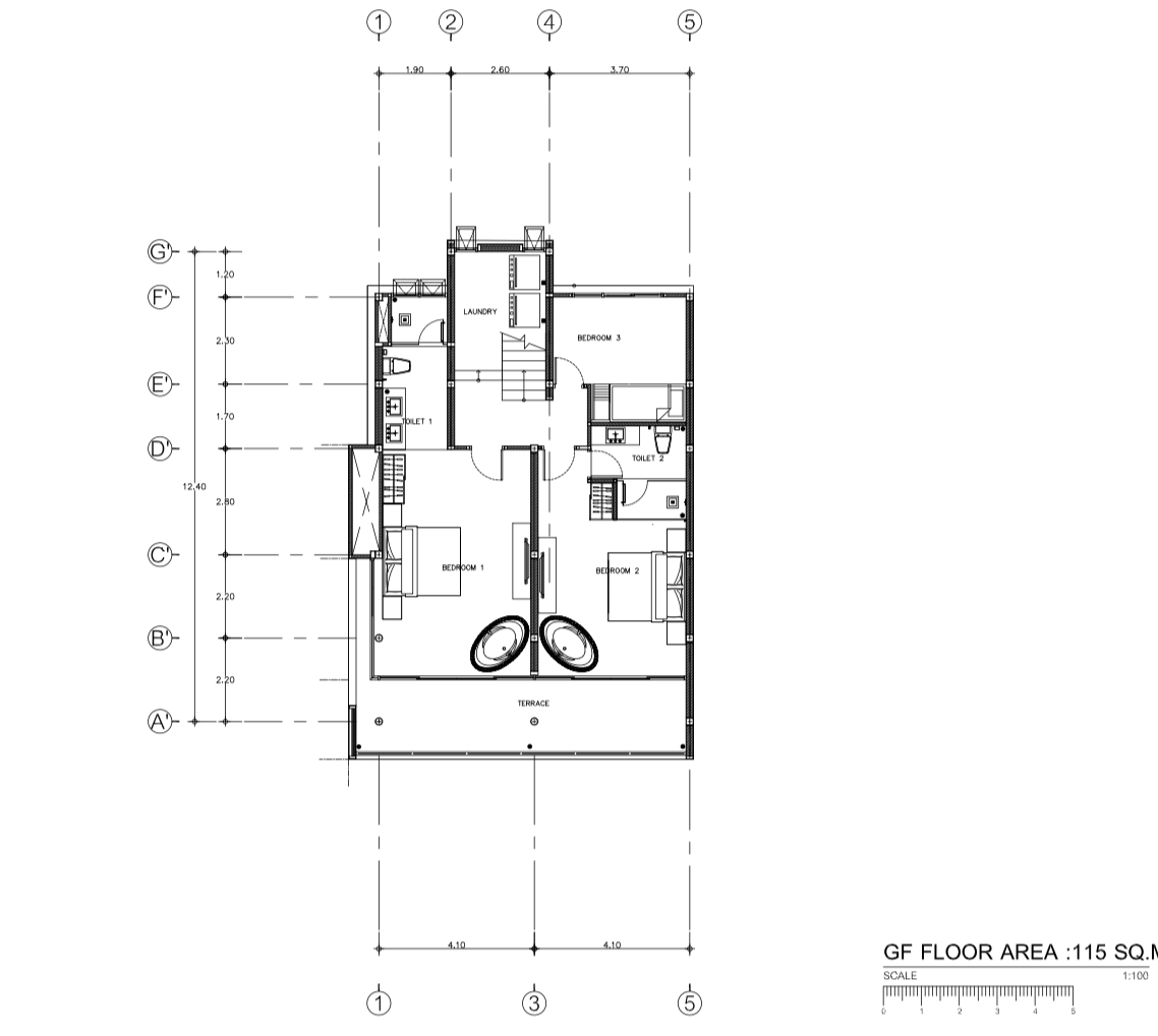 (SOLD) Urbane 3 Bedroom Semi-detached Seaview Pool Villa in Chaweng Noi for sale