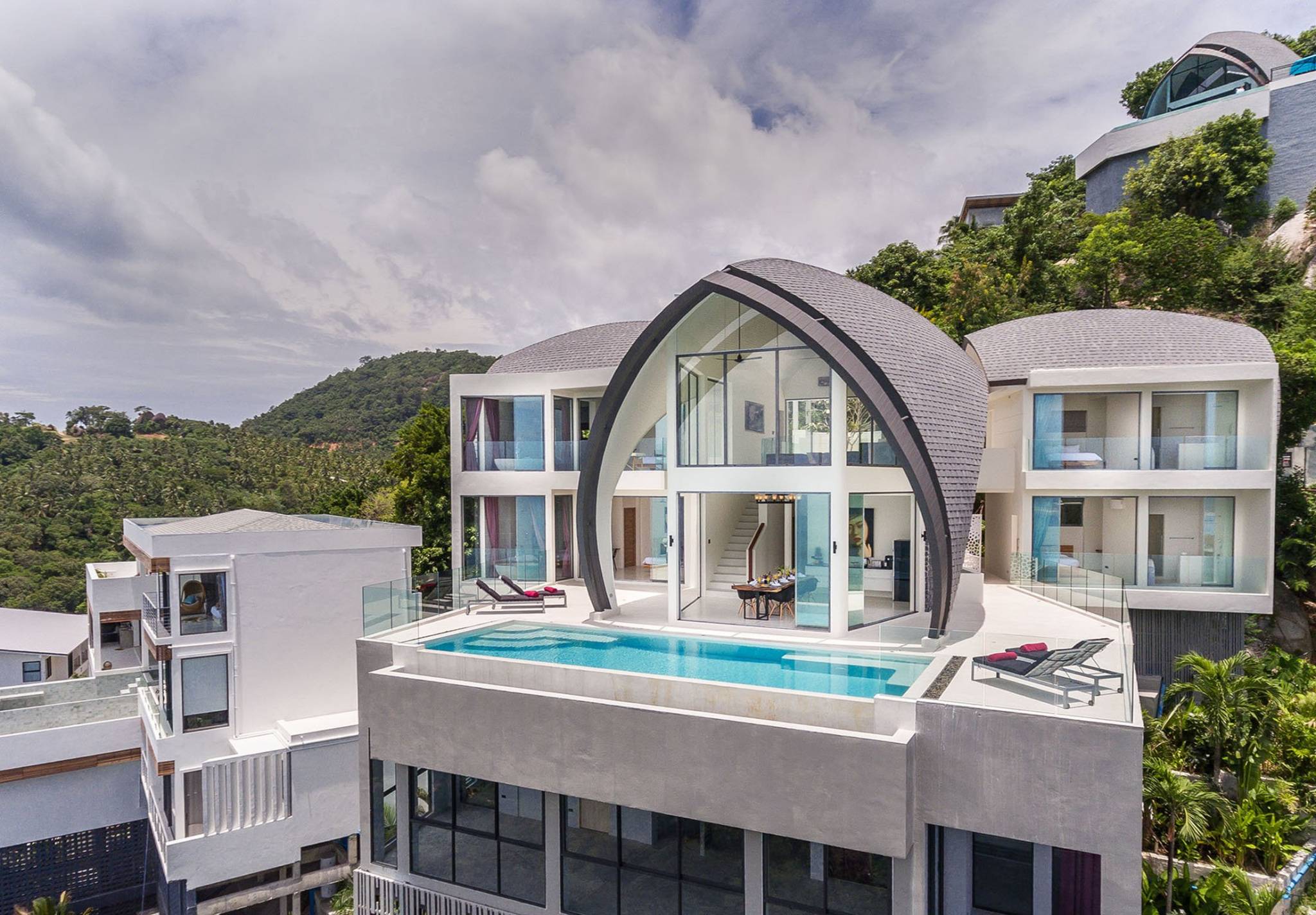 Sky Dream Villa - premium panoramic sea view villa for sale in Chaweng Noi