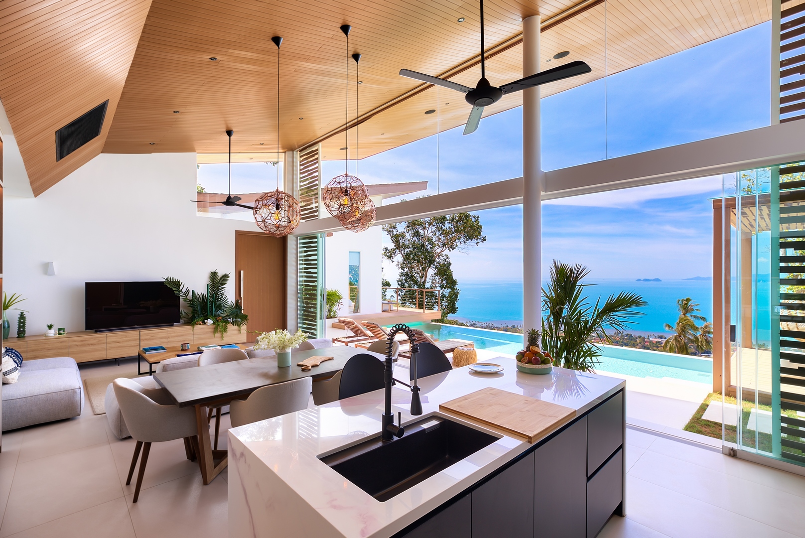 (SOLD) Pacific Palisade - Contemporary Tropical 3 Bedroom Seaview Pool Villas in Bang Por 