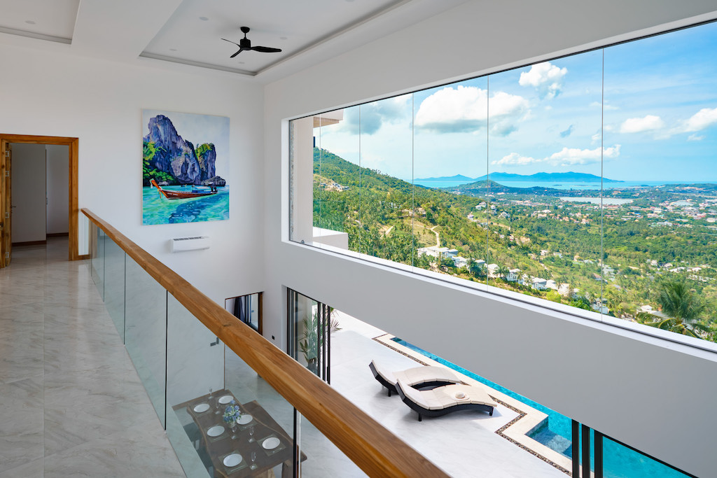 Majestic 4 Bedroom Seaview Pool Villa in Chaweng Noi for Sale
