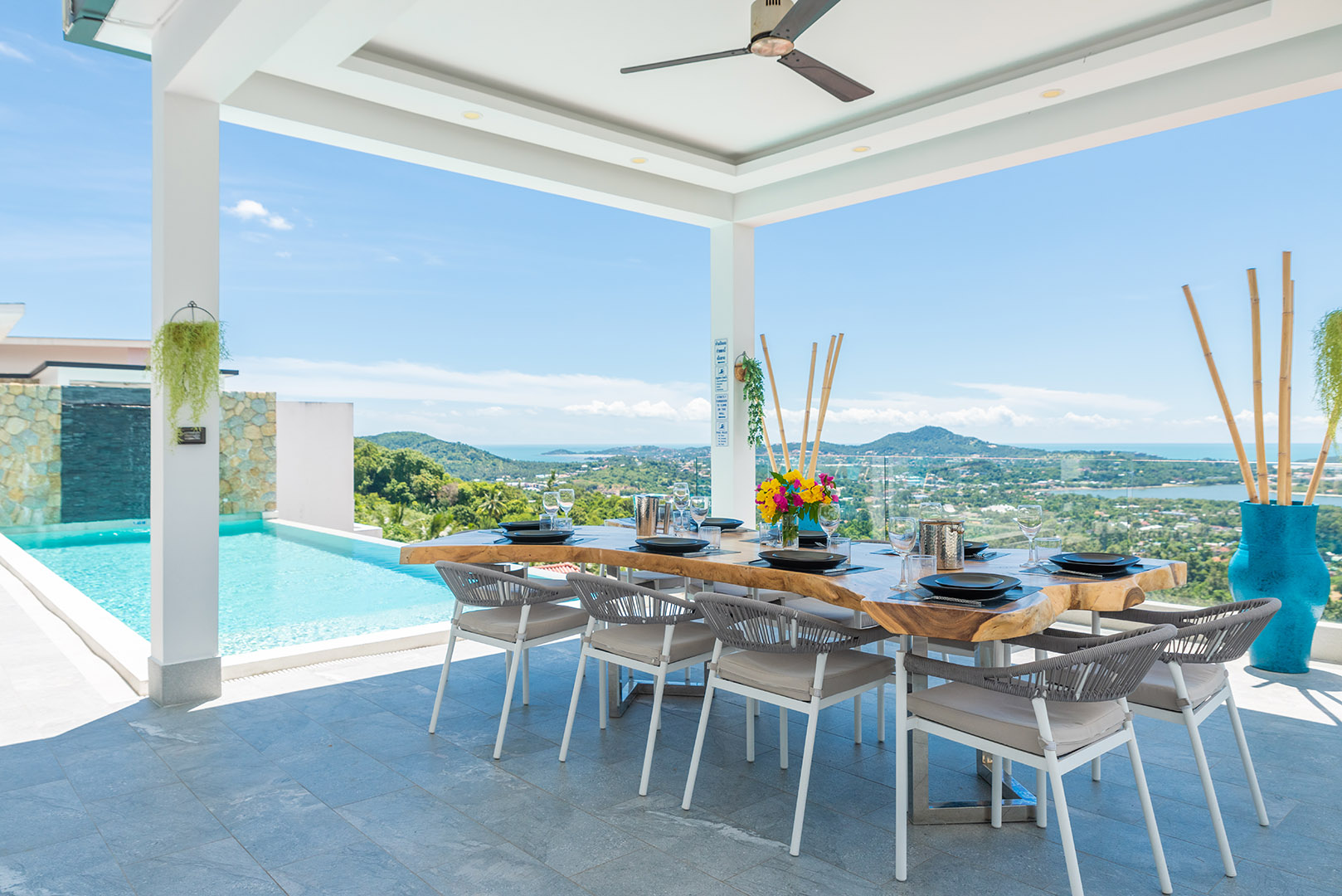 Chic 5 Bedroom Seaview Pool Villa in Chaweng for Sale