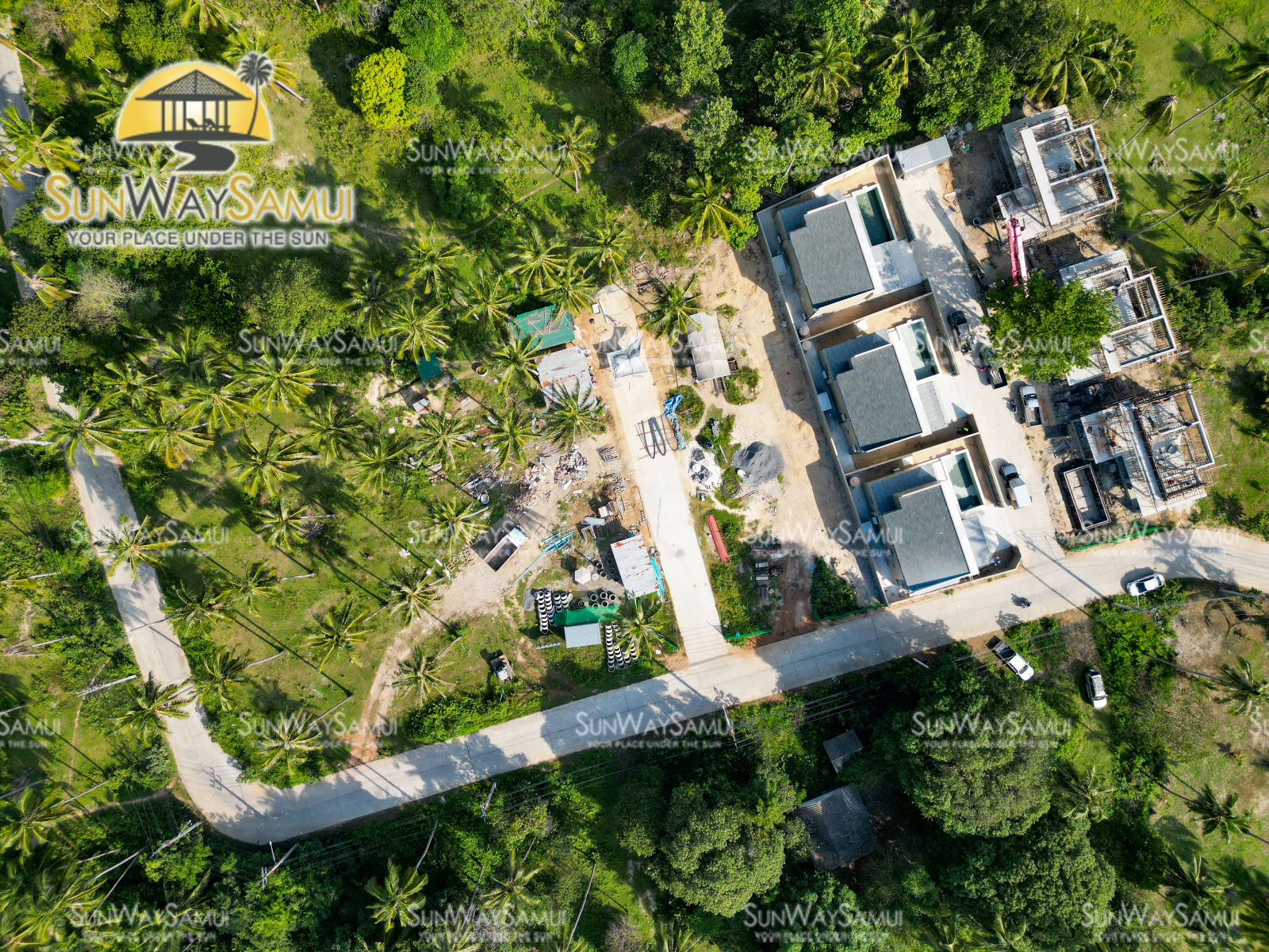 Coco Tropical Plalarn - Beach-Access Modern 3 Bedroom Garden Pool Villa in Maenam for Sale