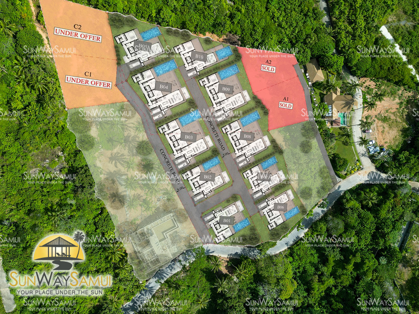 Sense 8 – Sensational 5 Bedroom Seaview Villa in Chaweng Noi for Sale