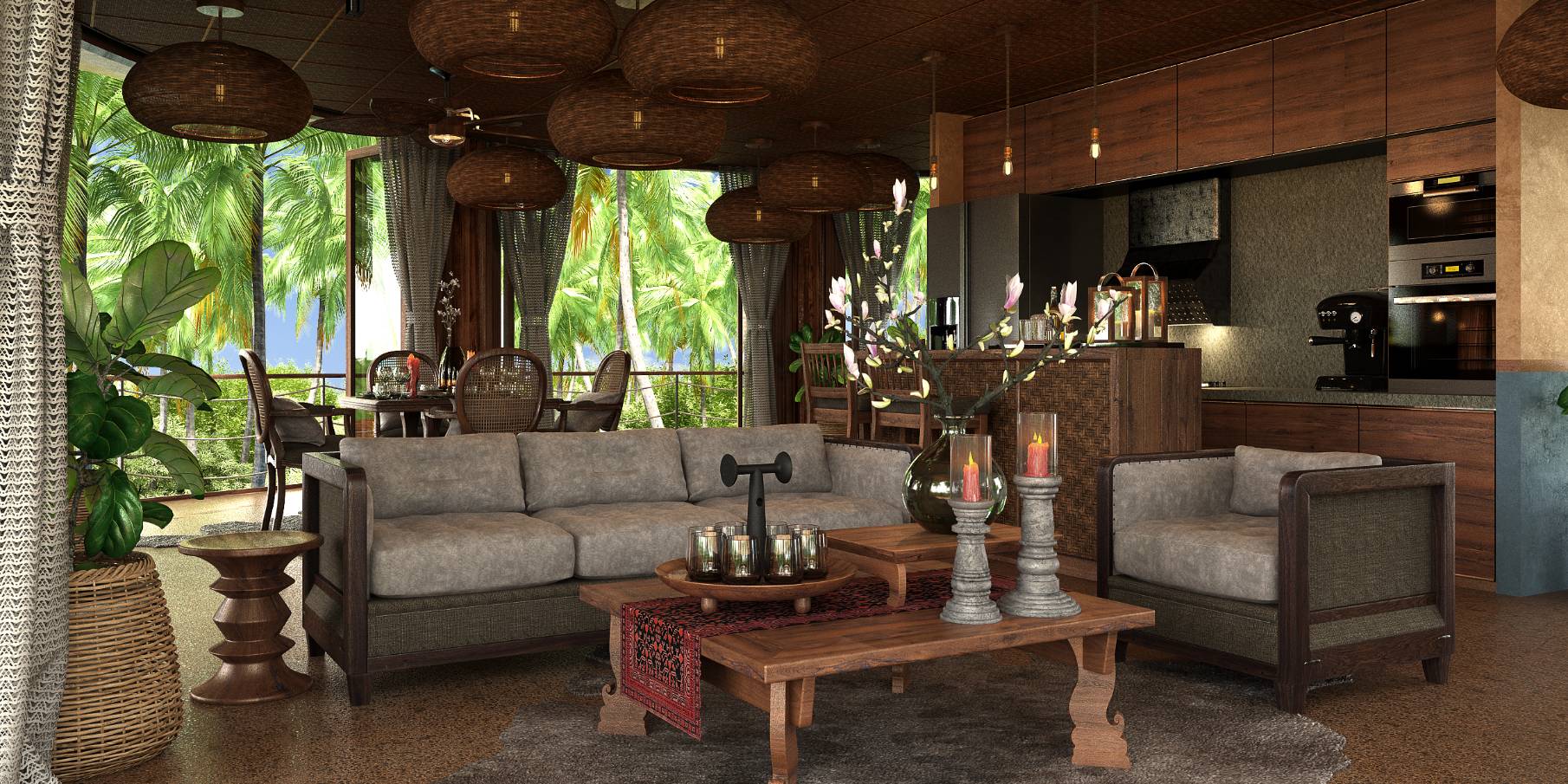 Kunkhao Tara Villas – Ecological 4 Bedroom Seaview Pool Villa in Bang Makham for sale