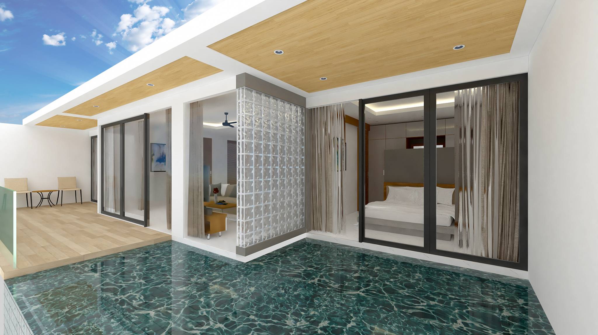 (SOLD) 1-2 Bedroom Sea View Apartments with plunge pool for sale, Lamai