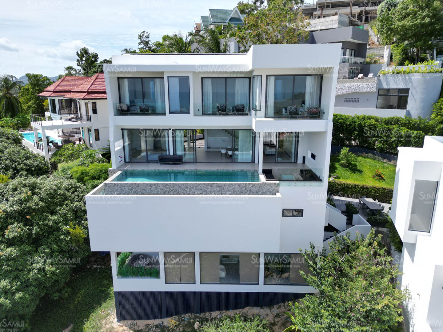 Villa AAA – Brand New 3+1 Bedroom Seaview Pool Villa in Bang Por for sale: Villa AAA – Brand New 3+1 Bedroom Seaview Pool Villa in Bang Por for sale