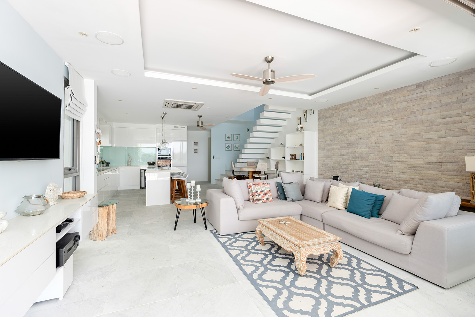 Nautical 4+1 Bedroom Seaview Semi-Detached Pool Villa in Plai Laem for sale