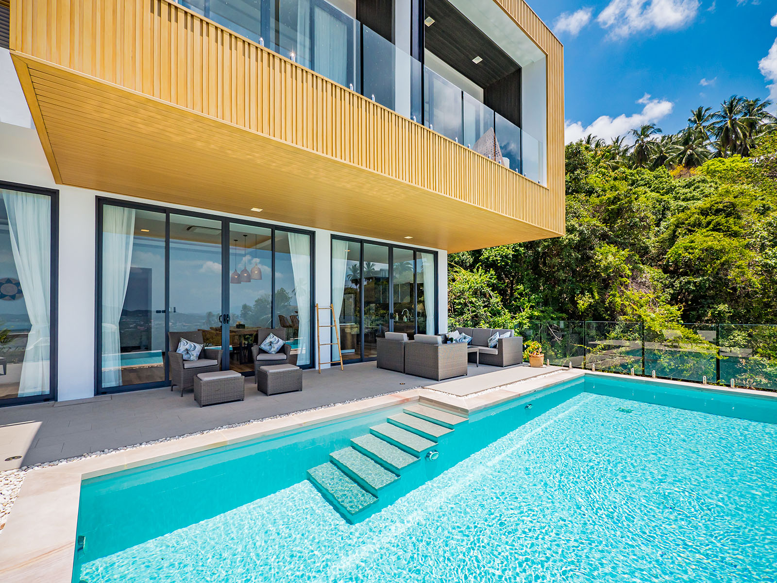 (PRICE REDUCED!) Verano Residence - Contemporary 3+1 Bedroom Seaview Pool Villa in Chaweng Noi for Sale